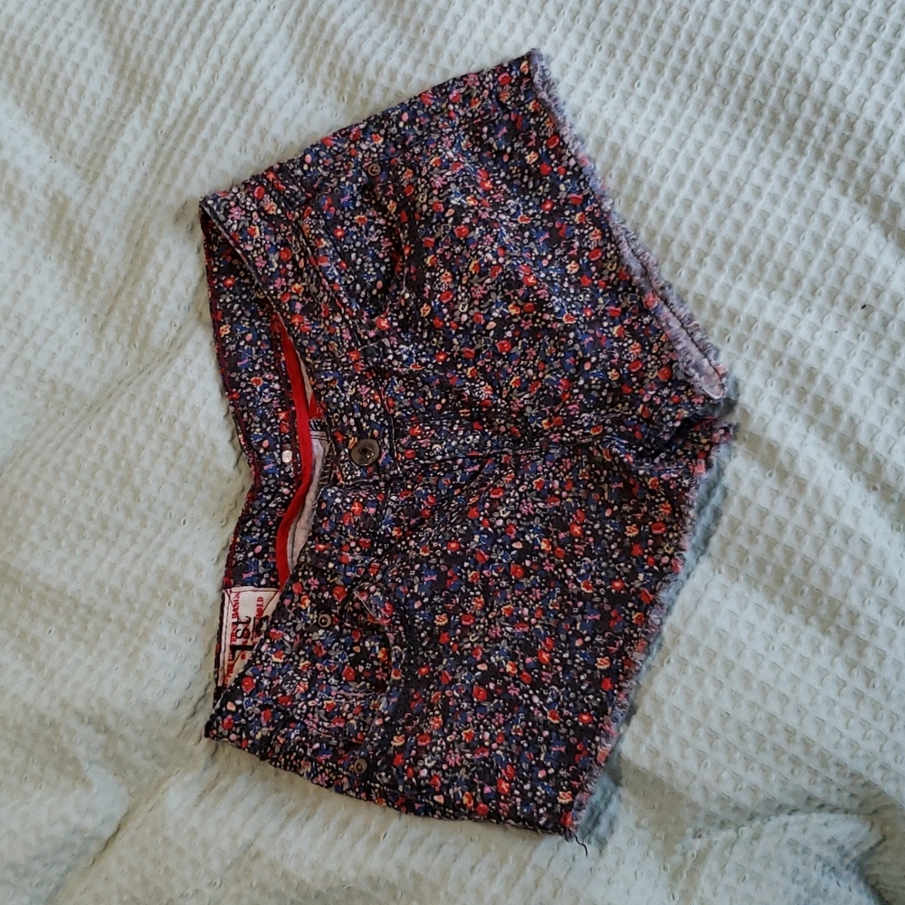 1st Kiss floral jean short Shorts for juniors